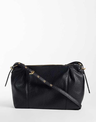 Mango Mango stud detail cross-body bag in black