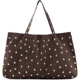 MANGO MANGO Stud Shopper Bag