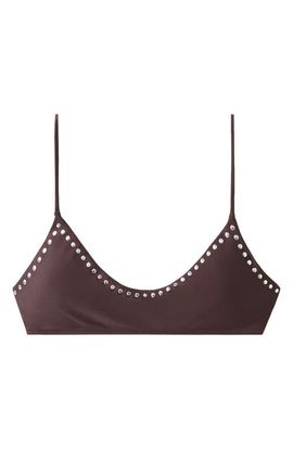 MANGO MANGO Stud Triangle Swim Top