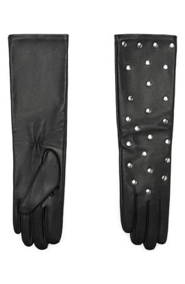 MANGO MANGO Studded Leather Gloves