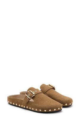 MANGO MANGO Studded Leather Mule