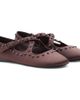 MANGO MANGO Studded Satin Mary Jane Flat - 1