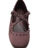 MANGO MANGO Studded Satin Mary Jane Flat - 3