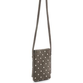MANGO MANGO Studded Suede Phone Crossbody Bag