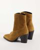 Mango Mango suede ankle boots in tan-Brown - 4