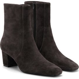 MANGO MANGO Suede Block Heel Ankle Boot