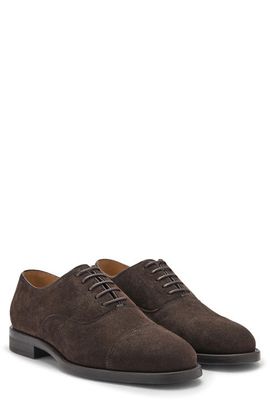 MANGO MANGO Suede Cap Toe Oxford
