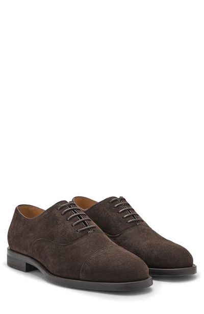 MANGO MANGO Suede Cap Toe Oxford