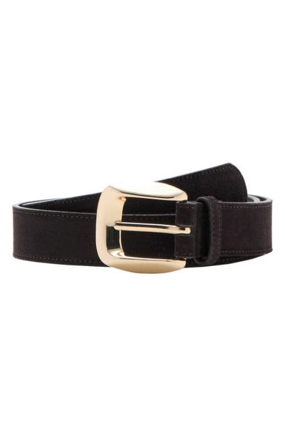 MANGO MANGO Suede Leather Belt