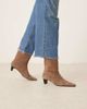 Mango Mango suede square toe low heeled boots in mocha-Brown - 1