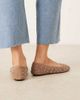 Mango Mango suede studded flat shoes in caramel-Brown - 4