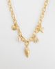 Mango Mango summer charms necklace in gold - 1