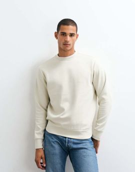 Mango Mango sweatshirt in cream-Neutral