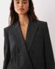 Mango Mango tailored blazer in gray plaid - 2