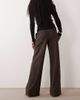 Mango Mango tailored flared pants in brown - 3