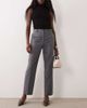 Mango Mango tailored straight pants in gray plaid - 2