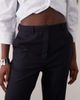 Mango Mango tailored straight pants in navy pinstripe - 3