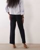 Mango Mango tailored straight pants in navy pinstripe - 4