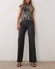 Mango Mango tailored trouser in charcoal-Gray - 1