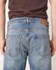 Mango Mango tapered jeans in dark blue rinse wash - 4