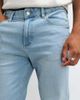 Mango Mango tapered jeans in light blue - 4