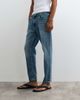 Mango Mango tapered jeans in mid blue - 2