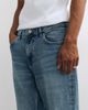 Mango Mango tapered jeans in mid blue - 3