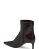 MANGO MANGO Tea Faux Leather Pointed Toe Ankle Bootie - 2