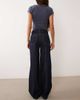 Mango Mango Teen 100% cotton wide jean in indigo-Blue - 3