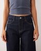 Mango Mango Teen 100% cotton wide jean in indigo-Blue - 4