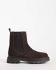 Mango Mango Teen 100% leather suede moto boot in brown - 1