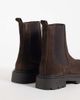 Mango Mango Teen 100% leather suede moto boot in brown - 4