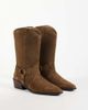 Mango Mango Teen 100% leather western boot in sand-NEUTRAL - 2