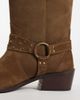 Mango Mango Teen 100% leather western boot in sand-NEUTRAL - 3