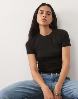 Mango Mango Teen baby tee in black