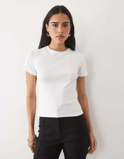 Mango Teen Baby Tee In White