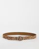 Mango Mango Teen belt in deer print-Brown - 1