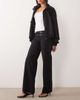 Mango Mango Teen buckle detail straight jean in dark gray - 1