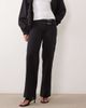 Mango Mango Teen buckle detail straight jean in dark gray - 3