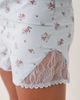 Mango Mango Teen cami and shorts pajama set in blue floral - 4