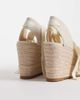 Mango Mango Teen espadrille wedges in cream-Neutral - 4