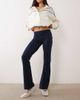 Mango Mango Teen fold-over jersey flares in navy - 1