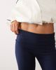 Mango Mango Teen fold-over jersey flares in navy - 3