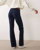 Mango Mango Teen fold-over jersey flares in navy - 4