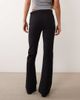 Mango Mango Teen fold over jersey flares in black - 3