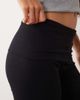 Mango Mango Teen fold over jersey flares in black - 4