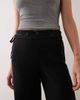 Mango Mango Teen foldover waist embroidery detail trouser in black - 3
