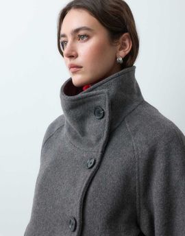 Mango Mango Teen funnel neck short jacket in gray