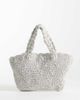 Mango Mango Teen knit purse in silver - 1