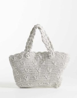 Mango Mango Teen knit purse in silver